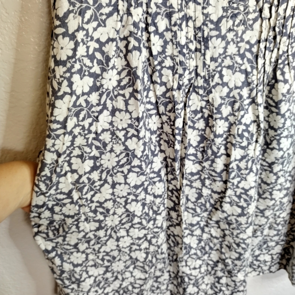 Faherty Isha Mini Linen Blend Dress Nusa Floral Sz S - Picture 5 of 10